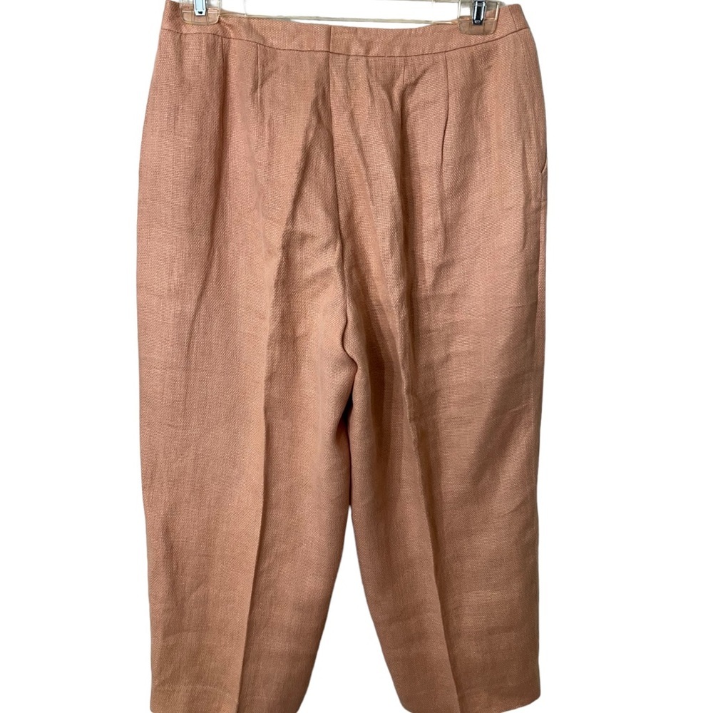 ELLEN TRACY LADYS LINEN CAPRIS, SIZE 12 INSEAM 22”.☑️ - Picture 5 of 5